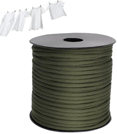 Corde de parachute - Corde de survie - Corde de parachute résistante - Cordon à usage général en paracorde épaisse pour la fabrication de bracelets de survie