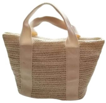 Sac De Plage Femme Sac fourre-tout initial personnalisé Mini plage sac à main for femme nom personnalisé sac de paille cadeaux for son sac de fête de poule cadeau de demoiselle d'honneur Sac Paille(Iv