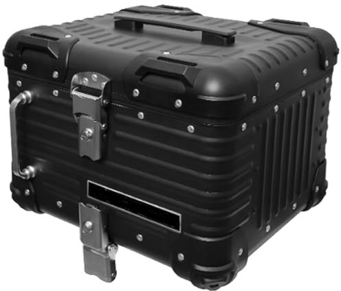 Motorrad-Hecktasche, Motorrad-Topcase, wasserdicht, Allwetter-Motorrad-Reisegepäck, Motorradhelmtaschen für Motorrad-Wochenendreisen mit Rückenlehnen-Montageplatte (Creme, 45 l)