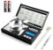 Muaket 0,001g x 50g Balance de Precision, Mini Balance Milligrammes avec Poids D'étalonnage, Balance de Poche pour Peser les Poudres, Bijoux et Médicaments avec Pince à Épiler, Plateau de Pesée, Noir