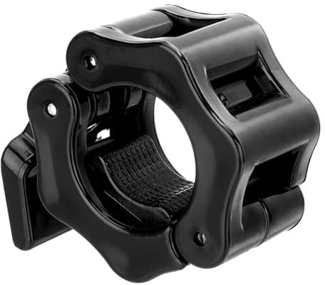 4 Stück Hantel Verschluss Schnellverschluss, Hantelverschlüsse 30mm, Kurzhantelstange Schnellverschluss, Langhantel Klemmen, Schnellverriegelung für Workout Gewichtheben Schwarz