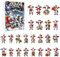 Christmas Vacation Adventskalender 2024 Weihnachten Advent Calendar 24 Stück Mini Weihnachtsanhänger 2D Acryl Kuh Weihnachtsbaum Anhänger Weihnachtskalender Weihnachts Countdown Kalender (B)