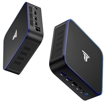 SRESNAIL Windows 11 Pro Mini-PC, 16 GB ARM + 512 GB SSD Mini-Desktop-PC mit Alder Lake-N95-CPU, 4 Kernen, 4 Threads, 5G-WLAN und Bluetooth 5.3-Unterstützung, Gigabit-Ethernet-Unterstützung (Schwarz)