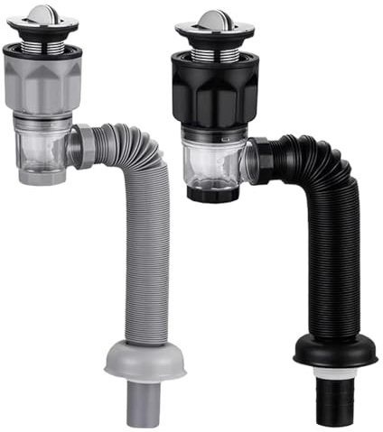 Kit De Manguera De Desagüe, Kit De Tubo De Extensión De Manguera De Desagüe, Tubo Desagüe Fregadero, Tubo Flexible Extensible Para Desagüe De Fregadero Para Lavabo De Cocina