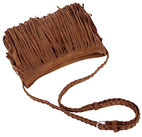 LIFKOME Sac À Bandoulière Femme À Franges Petit Sac Messenger Rétro Pour Sorties Quotidiennes Voyage Shopping Et Fête Peut Se Porter En Bandoulière Ou À L'Épaule
