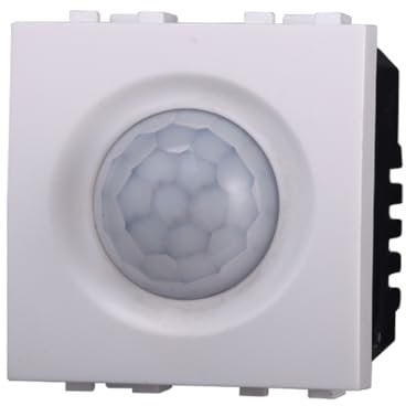 1 MODULO SENSORE DI MOVIMENTO, BIANCO, COMPATIBILE CON BTICINO LIVING, SENSORE PIR OMINIDIREZIONALE, MODULI E FRUTTI 100% COMPATIBILI, MATERIALI DI ALTA QUALITA'