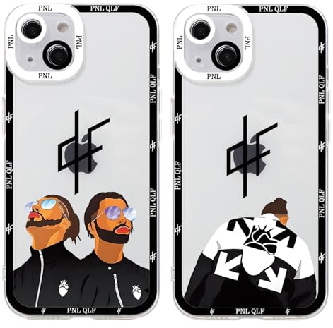 TBNMBGY 2 Stück Pop Singer Handyhülle für Samsung Galaxy S25 5G Hülle 6,2,Cool Mode PNL QLF Sänger Rap Muster Case für Fans,Cartoon Transparent Schutzhülle Stoßfest Anti-Kratz Cover,Boy