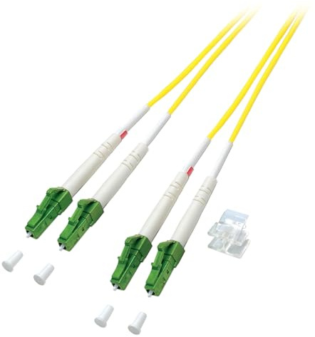 ProfiPatch Glasfaserkabel LWL Patchkabel Duplex LC/APC-LC/APC 9/125 OS2 Singlemode LSZH Lichtwellenleiter 1m