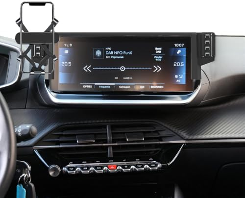 GXQKHFA supporto telefono auto compatibile con 2020-2023 Peugeot 208 2008 e-208 e-2008 (for 2020-2023 208/2008/e208/e2008 for 10)