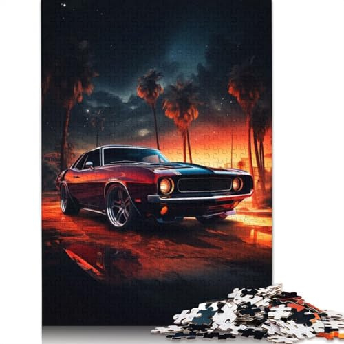 Dreamscape of A Fast Car Puzzle 1000 Teile Schwer Puzzle Spielzeug Lernspiel Impossible Herausforderung Spielzeug Für Erwachsene Und Kinder in Bewährter 1000pcs (38x26cm)