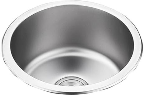 JTPMYFT Bar Sink, 13 X 13 Stainless Steel Single Bowl RV Sink, Small Kitchen Sink For Outdoor, RV And Bars, Kitchen Sink Drain Assembly Included(300mm(11.8inch))