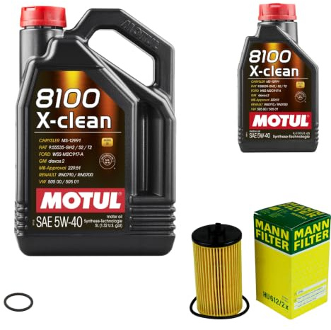 EISENFELS Inspektionspaket enthält 6 L Motoröl 8100 X-CLEAN 5W-40 Ölfilter Ablassschraube für Corsa D S07 1.2 1.4 1.0 Zafira B A05 1.8 1.6 F08 F68 L48 S10