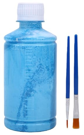 HEEPDD Cire en Céramique Résistante au Liquide Bleu de 250 Ml pour la Cuisson au Four de Glaçage de Poterie Sous Glaçage, Cire à Brûler Stable à la Chaleur pour le Travail de Détail de