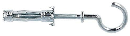 Molly M16005-XJ Chevilles Métal à expansion avec Crochet rond, Gris, Set de 5 pièces