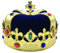 Supvox Royal Jeweled K?nigskrone Hut Kost¨¹m Anzieh Set Party Cosplay Zubeh?r f¨¹r Kinder Erwachsene (blau)
