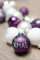 KREBS & SOHN 12er Set Weihnachtskugeln aus Glas - Christbaumschmuck Christbaumkugeln Weihnachtsdeko - Weiß, Lila, Silber, (8,0 cm), 1007222