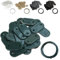 Linxor - Lot de 5 kits de fixation pour brise vue, canisse anti-UV - Plusieurs coloris disponibles