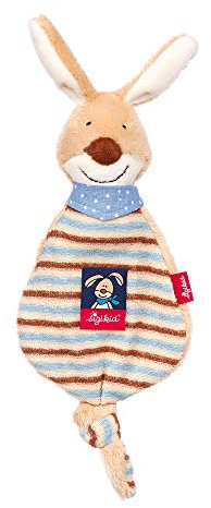 Sigikid Mädchen und Jungen, Mini-Schnuffeltuch Semmel Bunny, Babyspielzeug, empfohlen ab 12 Monaten, blau/beige, 39268