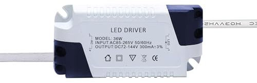 LEDSone LED-Treiber Konstantstrom 300mA Netzteil AC85-265V auf DC Transformator Netzteil LED Panel und Strip Lightning (4-7W) (25-36 W)
