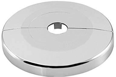 tecuro Scharnierrosette Ø 18 mm x Ø 85 mm x 8 mm - Kunststoff ABS verchromt