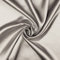 Hans-Textil-Shop Stoff Meterware Uni Glanz Satin - 1 Meter, Deko, Bekleidung, Vorhänge, Karneval, Fasching (Silber)
