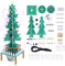 PEMENOL 3D-RGB-Rotierende DIY Weihnachtsbaum Löt Bausatz, Bunte Musik, LED, Adventskalender elektronisches löten Lernen Kit Weihnachten basteln für Geschenk und Dekoration lötset bausatz
