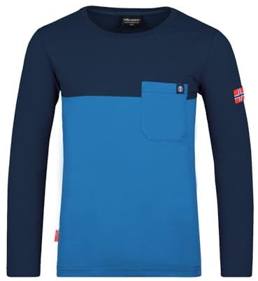Trollkids Kids Bergen Longsleeve | Robustes Longsleeve, Pflegeleichtes Baumwoll-Polyester-Mischgewebe, Angenehmes Tragegefühl