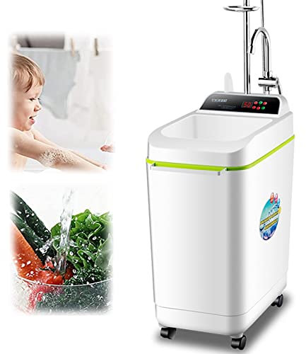 220V Portable Smart Mobile Bath Machine 50 L Instantaneous Water Heater Auto Power Off Shower Hot Water System with Shower for Road Trip,Surfing,Diving,Caravan Trip,Pet Shower 2000W