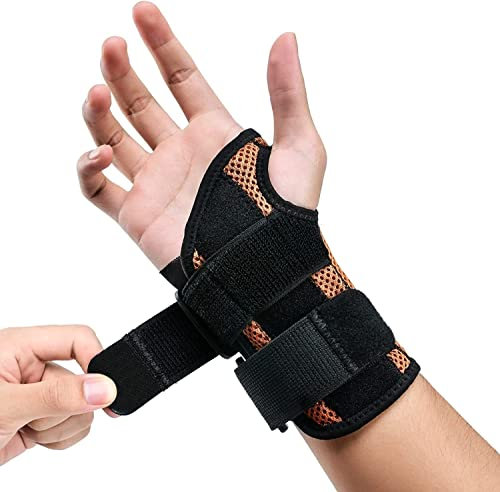 ABYON Handgelenk Bandagen, Karpaltunnel-Handgelenkstütze mit Metallschienenstabilisator für Frauen Männer Linke oder Rechte Hand Tendinitis, Karpaltunnelsyndrom, Verstauchungserholung