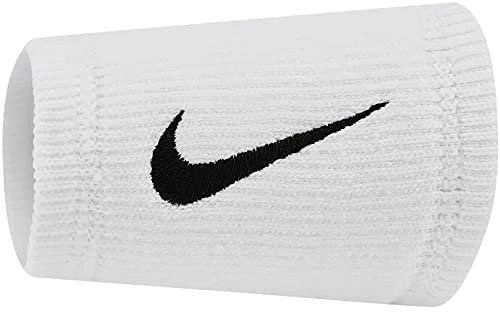 Nike 2er-Set Frottee-Manschetten Elite Doublewide, Weiß / Schwarz