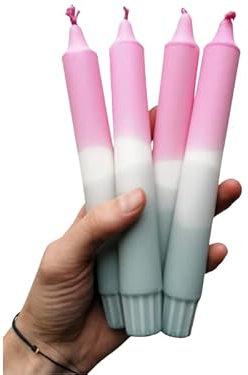 Lichtblick Kerzenmanufaktur/Dip Dye Kerzen/OH ROSE / 4er Set