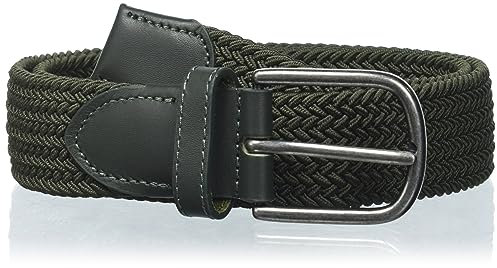 JACK & JONES Herren Jacfall Woven Belt Gürtel, Forest Night,80