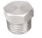 DOLUNTO NPT Außengewinde 304 Edelstahl Sechskantstopfen Endkappe, Rohrverschraubungsadapter (Größe : 3/8inch)
