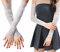 ITODA Damen Kühlung Arm Ärmel Spitze Armstulpe Sonnenschutz Mädchen Armstulpe Rutschfest Armlinge Sommer Lang Armschutz UV Schutz Sportstulpe für Radfahren Laufen Golf Reise Outdoor Weiß