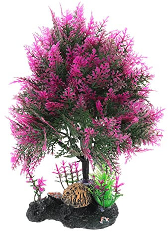 BCOATH Aquarium Landschaftsbau Ornamente Terrarium Pflanzen Terrarium Schildkröte Tank Felsen Künstliche Aquarium Pflanzen Aquarium Künstliche Baum Aquarium Felsen Aquarium Zubehör