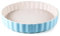 Hanseküche piatto per quiche in ceramica da 28 cm - piatto rotondo per crostate con rivestimento antiaderente e bordo alto, piatto per crostate di frutta, resistente ai graffi e ai tagli (azzurro)