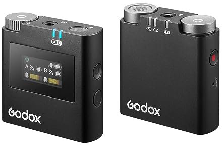 Godox Virso S M1 Système de microphone sans fil pour appareils photo et smartphones Sony (2,4 GHz)