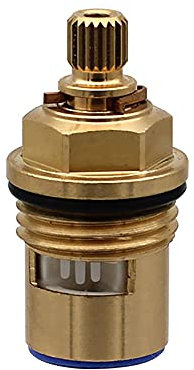 Wasserhahnventil Drehverschluss Wasserhahn-Ventile, Ersatz, Messing-Keramik-Vorbau, Scheibenkartusche, Wasserhahn-Ventil, Vierteldrehung, 1/2 Zoll, for Badezimmer- und Küchenarmatur