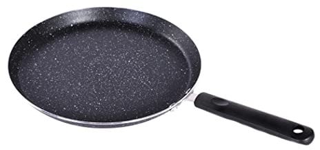 FUBESK Non Stick Crepe Pan Induction Gas Hob Electric Tawa Crepe Pancake Saucepan Die-Cast Auluminium Pancake Flat Skillet
