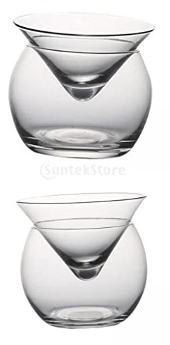 ZAANU Bicchieri da Martini creativi Bicchiere da cocktail in cristallo cono Coppa sferica o decorazione for salone casa KTV Bar festa in famiglia / 1647