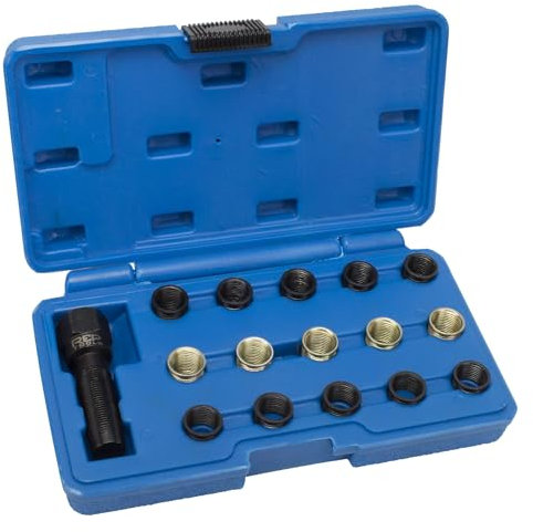 Zündkerzen Gewinde Reparatur Set M14x1.25 Gewindehülse Ersatzgewinde Bohrer