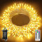 Ollny 10m 100 LED Fairy Lights Mains Powered, Outdoor Waterproof String Light with Remote/Plug/Modes/Timer, Bright Warm White Lighting Outside Indoor Garden Tree Decorations