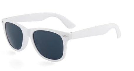 JBINNGROUSE Retro-Sonnenbrille für Herren und Damen, UV400-Schutz, Grau, Weiß