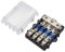 4Fach Camper Verteilerblock KFZ Audio Mini ANL Sicherungshalter Autobatterie Stromverteiler Wohnmobil Sicherungskasten 25mm² EIN 10mm² AUS 30A 60A 80A 100A Sicherungen