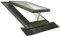 Lucernario CLASSIC VASISTAS PLUS | Finestra per accesso al tetto | Legno di abete e Alluminio | Vetrata Antigrandine + Antinfortunistica | Made in Italy | 48x90 Base x Altezza