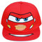 Disney Pixar Cars Baseball Cap, Lightning McQueen Kinder Baumwolle Verstellbarer Klettverschluss Hut mit flacher Krempe, Rot, Einheitsgröße, Rot/Ausflug, einfarbig (Getaway Solids), Einheitsgröße
