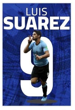 bacrhjlb Luis Suarez Poster auf Leinwand, Schlafzimmer, Dekoration, Landschaft, Büro, Raumdekoration, Geschenk, 30 x 45 cm