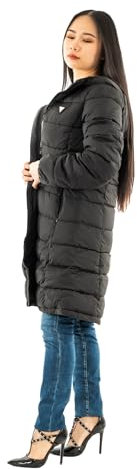 Giacca donna Guess piumino New Aleta long puffer nero E25GU31 V4YL05WF3X0 L