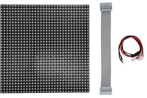 Hurromy 1 Stück P6 LED-Bildschirm, für den Außenbereich, 32 x 32 Pixel, LED-Anzeigemodul, 192 x 192 mm, 1/4 Scan, LED-Bildschirm, RGB-Farbe