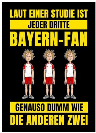 Anti Bayern-Aufkleber 5X Sticker Gegen München Spruch für Dortmund Fans schwarz-gelb vs. rot-weiß